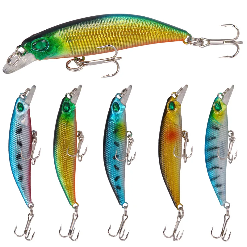 

1pcs/lot lure bait 6.5cm/4g sinking floating swing bait fishing hook freshwater stream cockpit bass bait