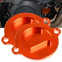 for 125 200 250 390 690 2013 2016 2017 motorcycle accessories protector orange cover engine oil filter cover cap