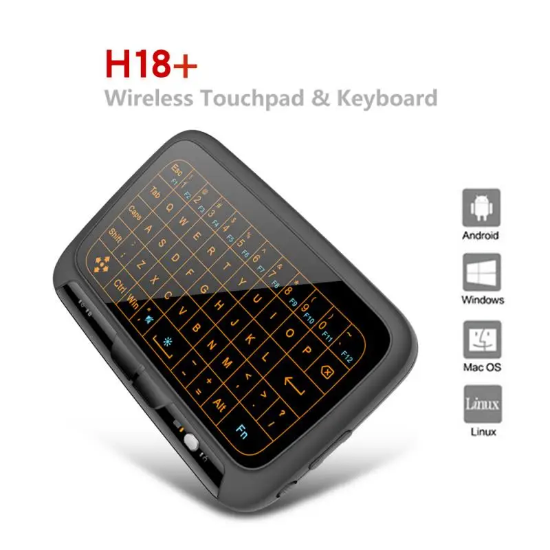 

Mini H18+ Keyboard 2.4GHz Wireless Keypad Adjustable Backlight Touchpad Usb For Windows Android IOS Tablet IPad Air Mouse Keypad