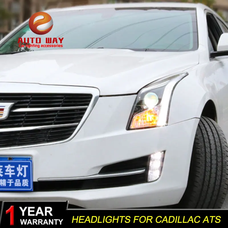Чехол для стайлинга автомобиля Cadillac ATS 2014-2016 Автомобильные светодиодные фонари