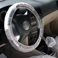 10 set disposable auto maintenance beauty car gear hand brake seat steering wheel cover dust proof fit for mazda audi bmw nissan