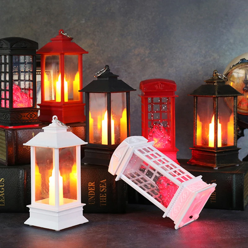 Рождественские декоративные свечи на Хэллоуин винтажный замок подвесной