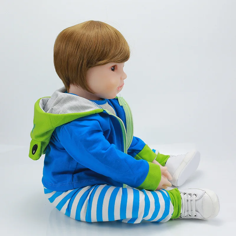

Doll Bebe Reborn Baby Doll 48CM Silicone Cloth Real Baby Doll Toys for Girls Kid Toys Interactive Dolls In-Stock Items