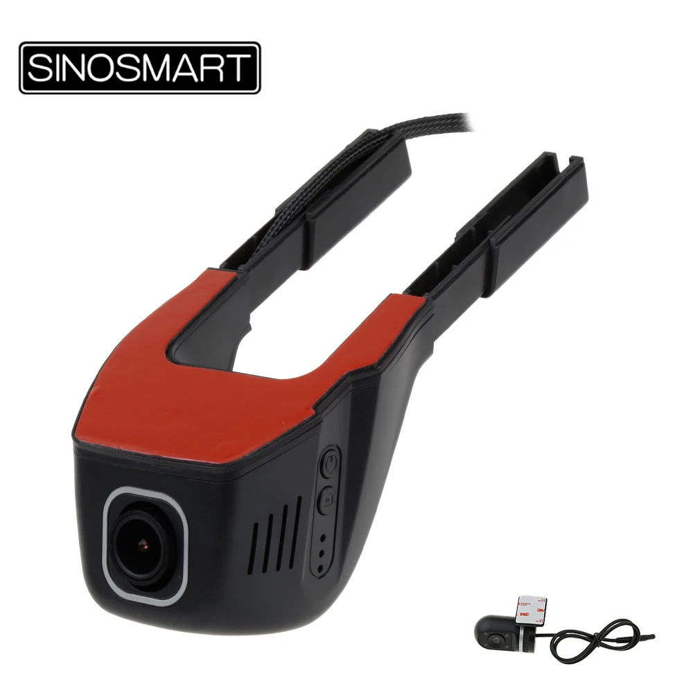 SINOSMART Novatek 96658 Универсальный Wifi DVR для Volkswagen/Honda/Mazda/Mitsubishi/Opel/hyundai/Kia приложение управления SONY IMX323