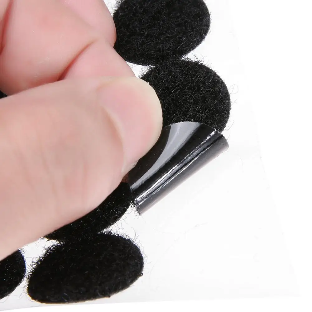 

1000 Pairs Velcro Round Self Adhesive Dot Stickers Sticky Back Fastening Dots Hooks and Disks Stickers Nylon Coins Sticker