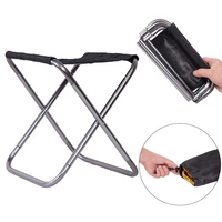 outdoor folding chair 7075 aluminum alloy fishing chair barbecue stool folding stool portable train stool camping pony