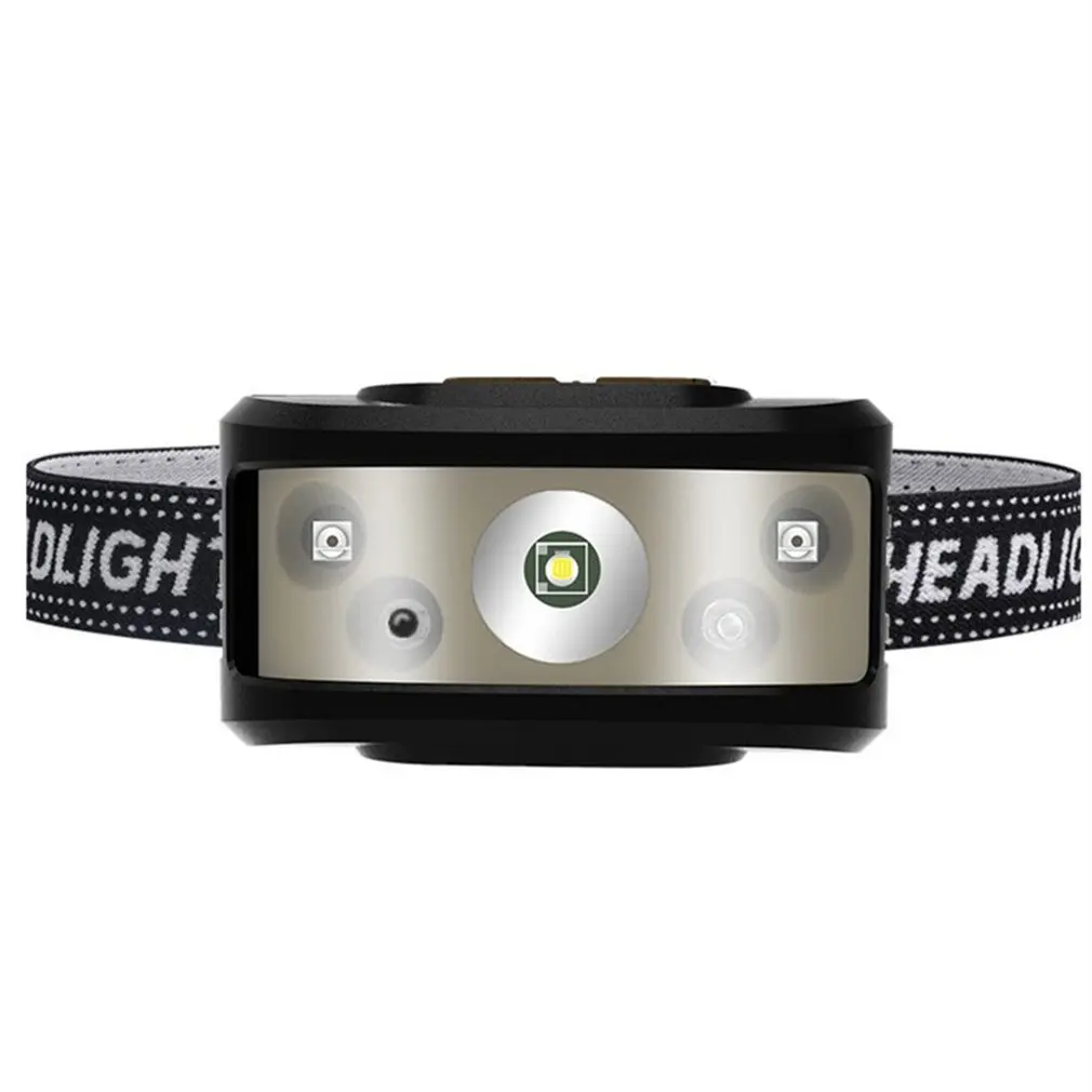 

Smart USB Strong Light Sensor Portable Night Fishing Outdoor Riding Mini Strong Headlight Sensor Headlight