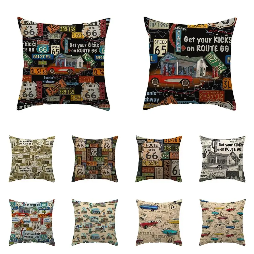 

Quality Pillowcase Graffiti Mosaic Retro Creativity Style Durable Cushion Cover Fashion Comfortable Home funda de cojín