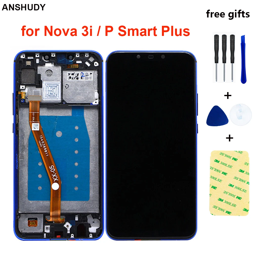 6 3 &quotдля huawei Nova 3i lcd кодирующий преобразователь сенсорного экрана в сборе для P Smart