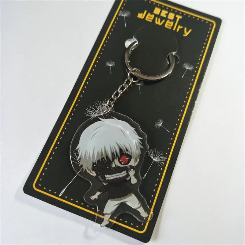 Акриловая цепочка для ключей с аниме окружающим Токийский вурдалак сумасшедшая