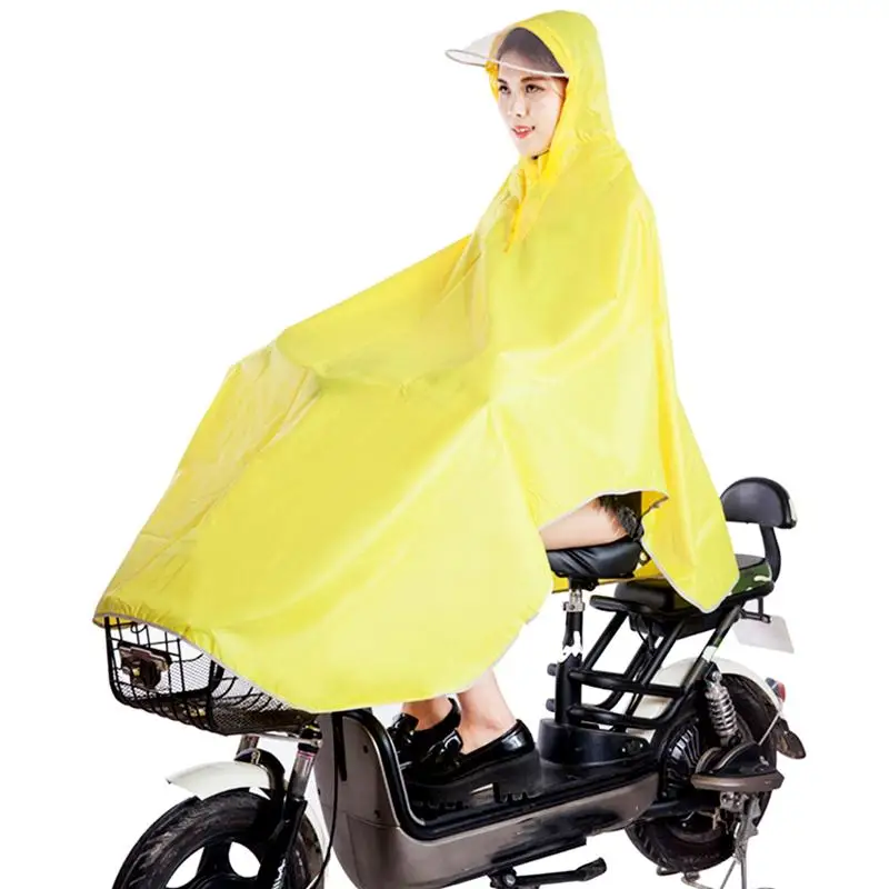 Дождевик-пончо с капюшоном для велосипеда плащ-накидка скутера велосипедным