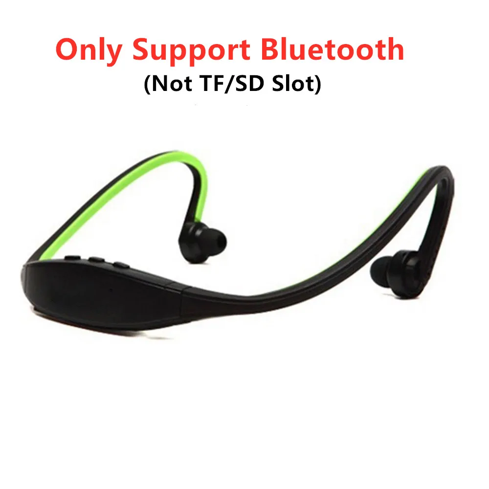 Bluetooth only S9 Bluetooth наушники беспроводные Спортивные Bluetooth наушники Поддержка TF/SD карты микрофон для iPhone huawei XiaoMi телефон - Цвет: Bluetooth only