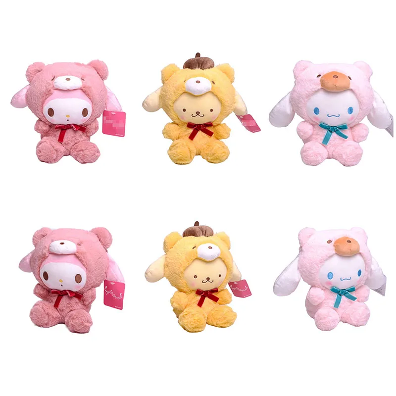 

Sanrio 20 см превратился в медведя моя мелодия кавайная Милая коричная сидячая плюшевая игрушка плюшевые животные плюшевые игрушки для девочек