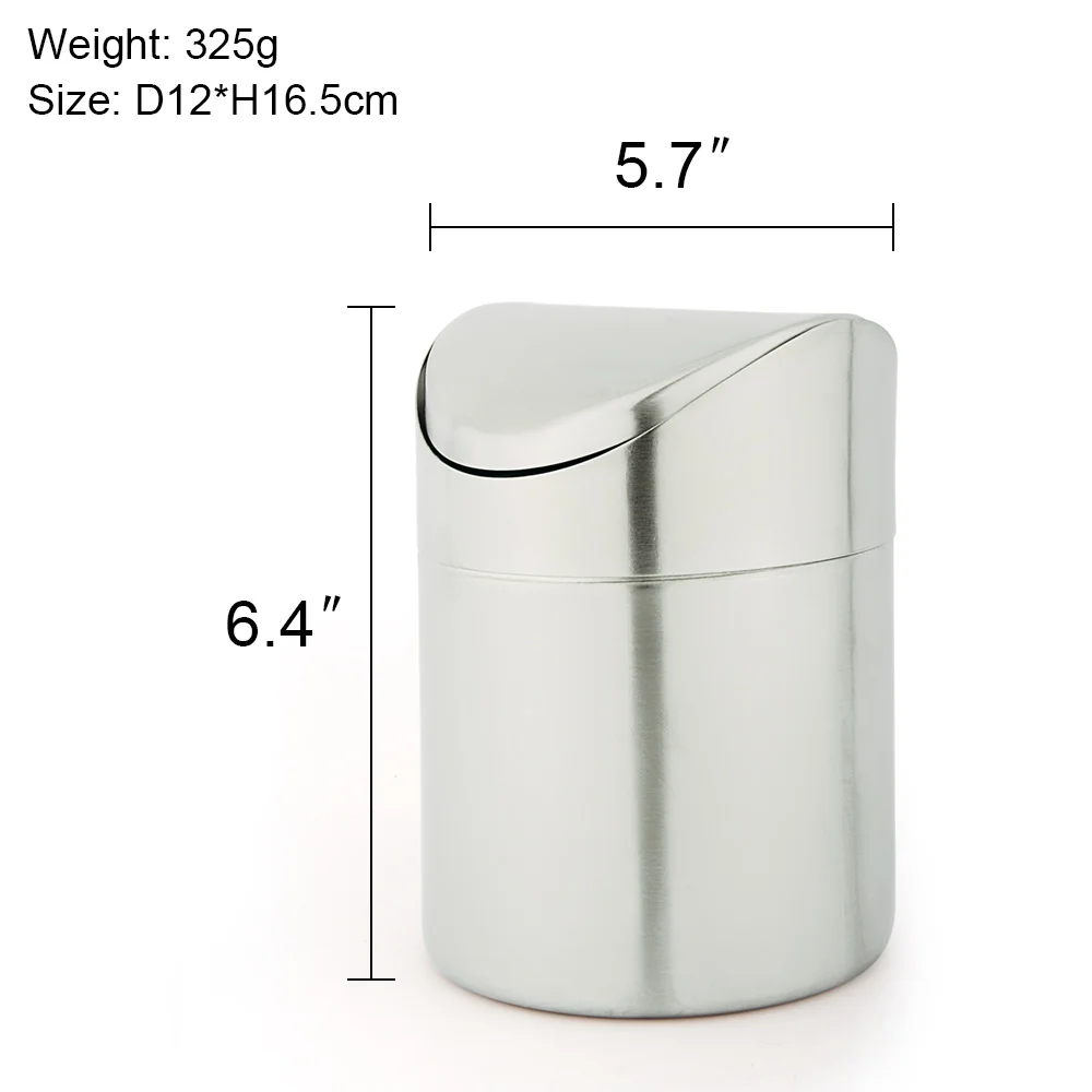 Креативные мини качели из нержавеющей стали Столешница мусорное ведро для