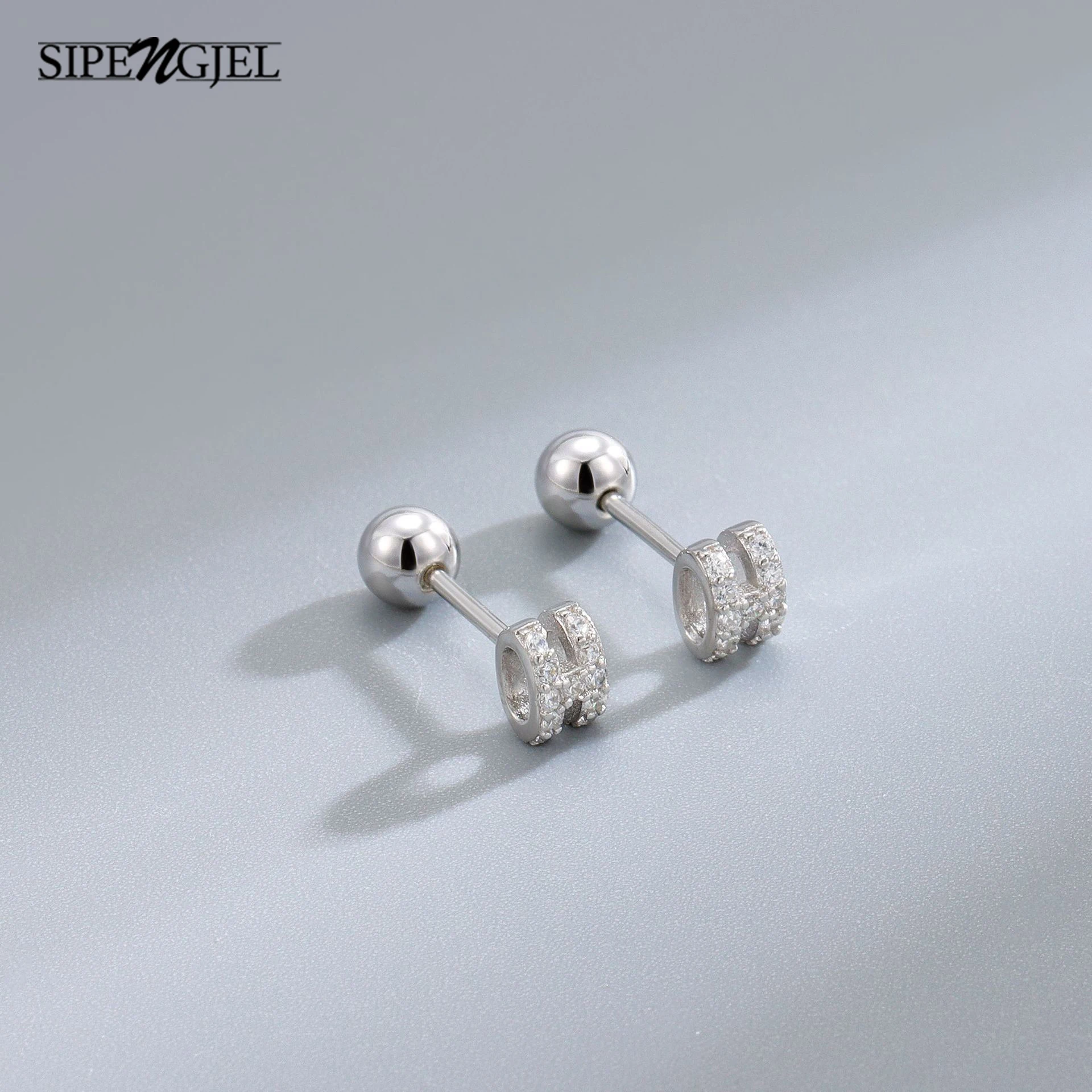 

SIPENGJEL модные серьги-гвоздики из нержавеющей стали в Корейском стиле Простые серьги для пирсинга для женщин ювелирные изделия