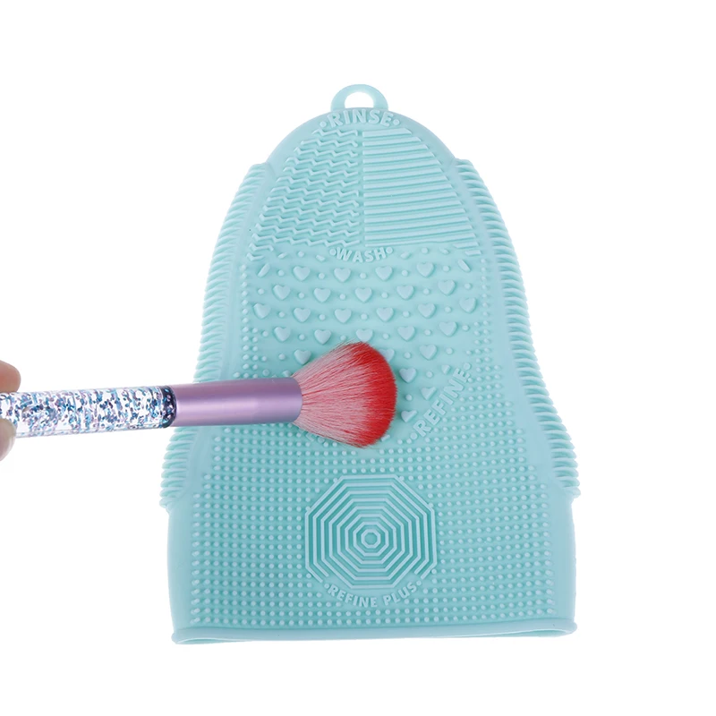 

Eyebrow Brushes Cleaner Tool Scrubber Board Makeup Cleaning Silicone Makeup Brush Cleaning Pad Glove Brush Washing With Hook