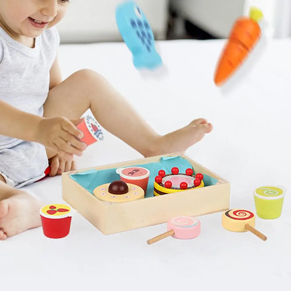 Детская деревянная имитация серии кухня игровой набор для игрового домика