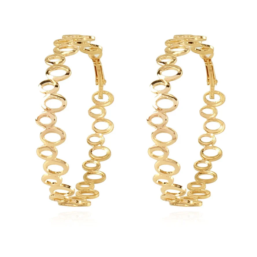 

European fashion Simple Geometric Big Circle Exaggerated vintage Hoop Earrings for Women earrings 2021 trend girlfriend Gifts