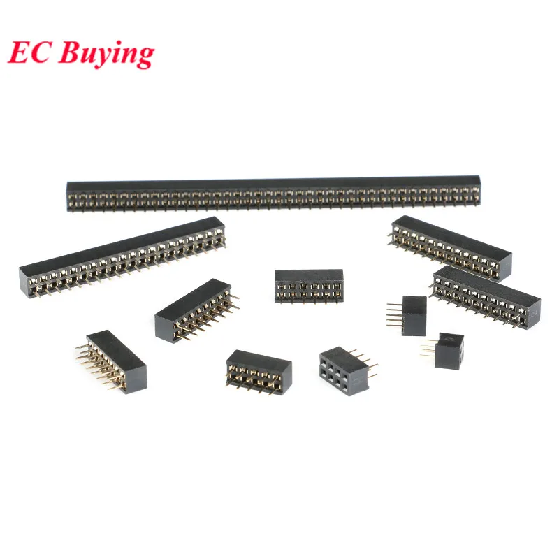 Штыревой разъем с двумя рядами штырьков 2 0 мм 2*2/3/4/5/6/7/8/10/12/20/40P 10 шт.|Интегральные