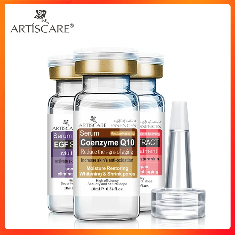 Коэнзим ARTISCARE Q10 + EGF Сыворотка Улитка 3 шт. против морщин и старения Увлажняющий