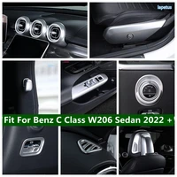 armrest box window switch hook headlamp button cover trim matte fit for mercedes benz c class w206 sedan 2022 abs interior