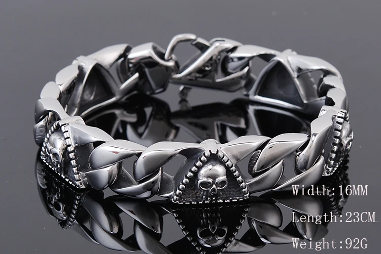 Мужской браслет из титановой стали 23 см|Цепочки и браслеты| |