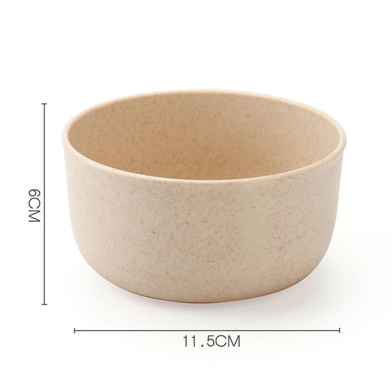 4 шт./компл. миска посуда из пшеничной соломы для защиты окружающей среды домашняя