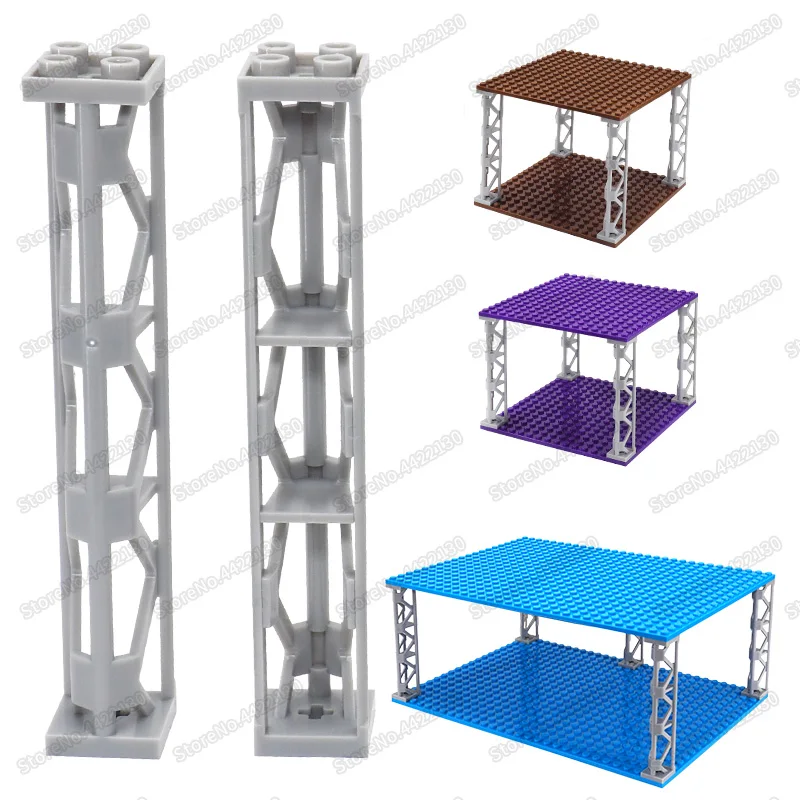 Длинная форма четыре отверстия строительные блоки столб сделай сам место для