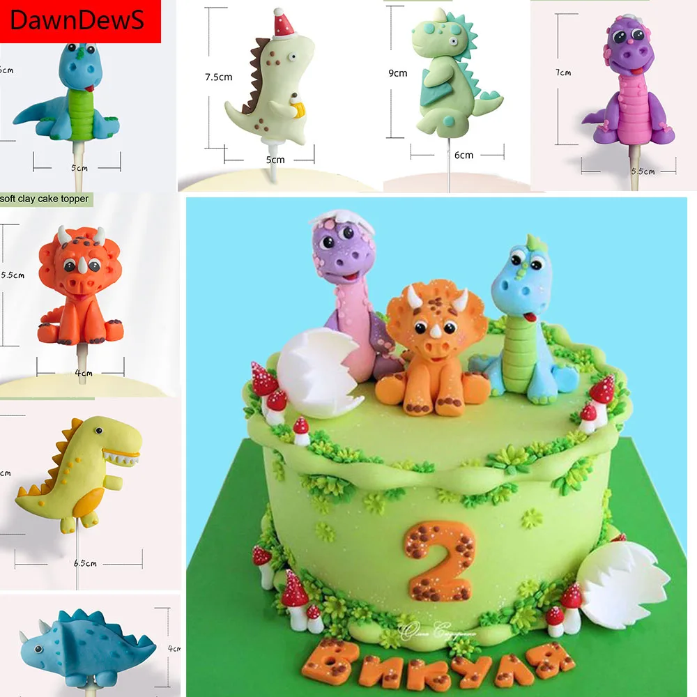 Динозавр Dino тема вечерние торт фигурки жениха и невесты Сафари Happy 1st День