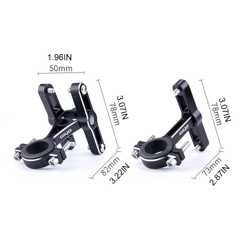 

1pcs MTB Bike Water Bottle Holder Adapter, Double Bottle Cage Adapter Mount Adjustable Bicycle Handlebar Rack Mount