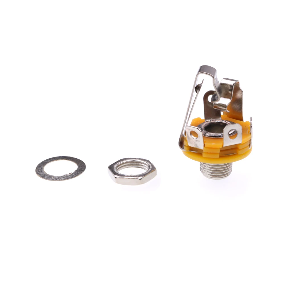 Гитарные детали 6 35 мм стерео вход разъем для электрической гитары бас ALS88|Детали