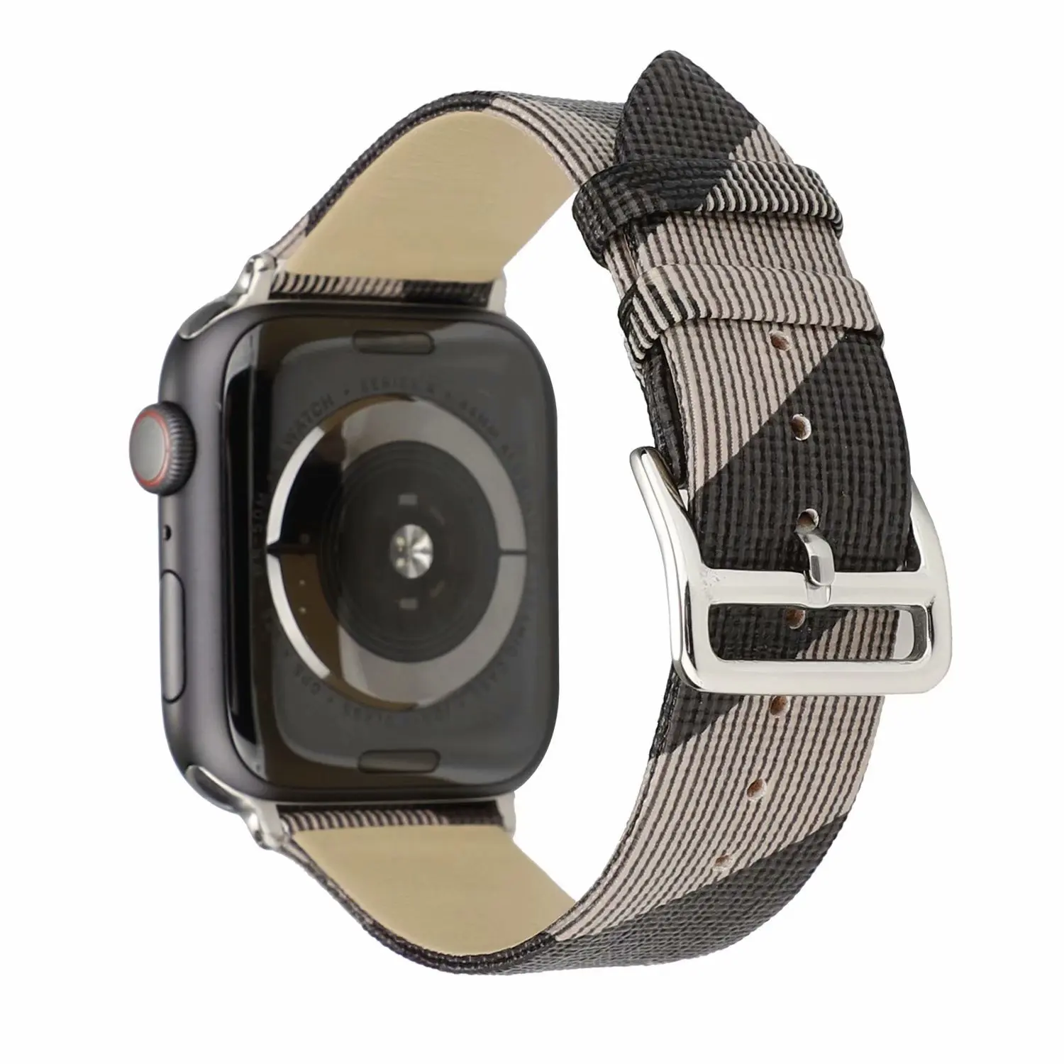 Натуральная кожа ремешок для наручных часов Apple Watch, ремешок 44/40 мм обувь для мужчин и женщин часы ремешок 42 38 мм и нержавеющая сталь металлический корпус для наручных часов iwatch серии 5 4 3 2 1