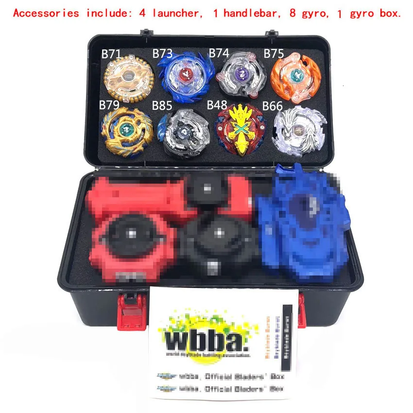 B148 Beyblade Burst Bey Blade игрушка металлическая Funsion Bayblade набор коробка для хранения с ручкой пусковая пластиковая коробка игрушки для детей