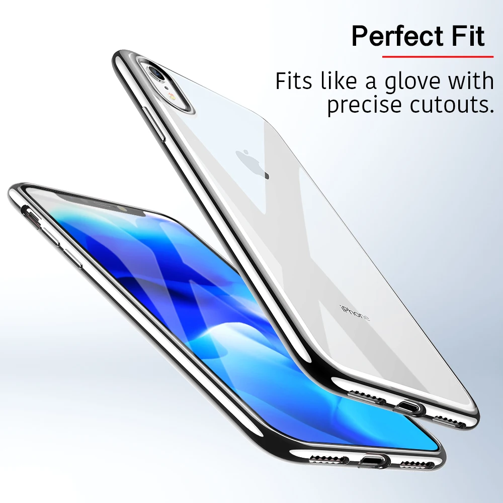 ESR 1 мм Ультратонкий Мягкий ТПУ покрытие рамка чехол для телефона для iPhone XS XR XS Max чехол Полный Чехол для iPhone XS XR XS Max чехол для телефона