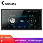 Автомобильный мультимедийный плеер Camecho с радио, GPS, радио, Bluetooth, Android 8,1, FM, AUX, USB, для Toyota Corolla, типоразмер 2 Din
