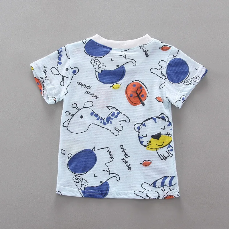 

New Hot Sale Boys Clothing Children Summer Boys Clothes Cartoon Print Kids Boy Clothing Set T-shit+Shorts Cotton