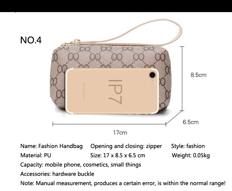 Autumn New Fashion Women's Bag 6 Piece Set Plaid Bag Lady Slung Hand Bag Shoulder Messenger Composite Bag