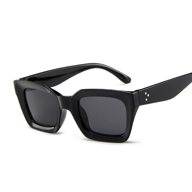 Солнцезащитные очки в пластиковой оправе для мужчин и женщин модные темные с