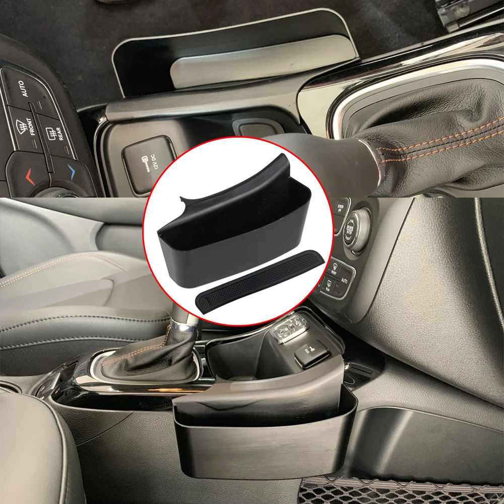 Продажа Для Jeep Compass 2017 2018 2019 2020 2021 Автомобильная панель переключения передач боковой/подлокотник коробка для хранения Органайзер лоток автомобильн...