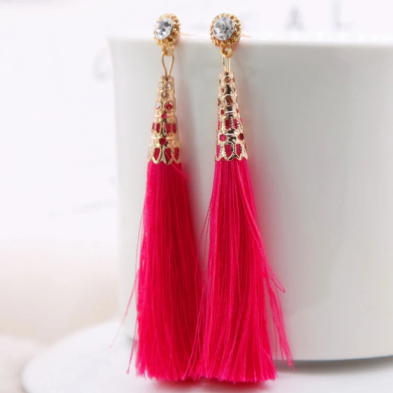 Женские длинные серьги-подвески CARTER LISA свадебные висячие серьги с кристаллами 4