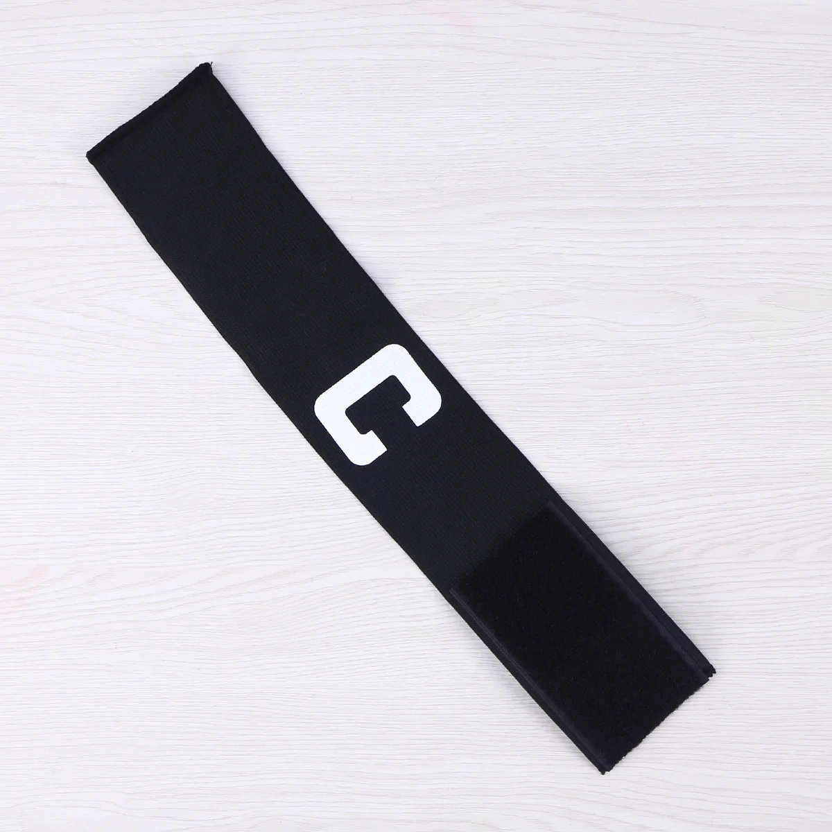 

Football Soccer Captain Armband Adjustable Soccer Rugby Basketball Player Bands (Black)
