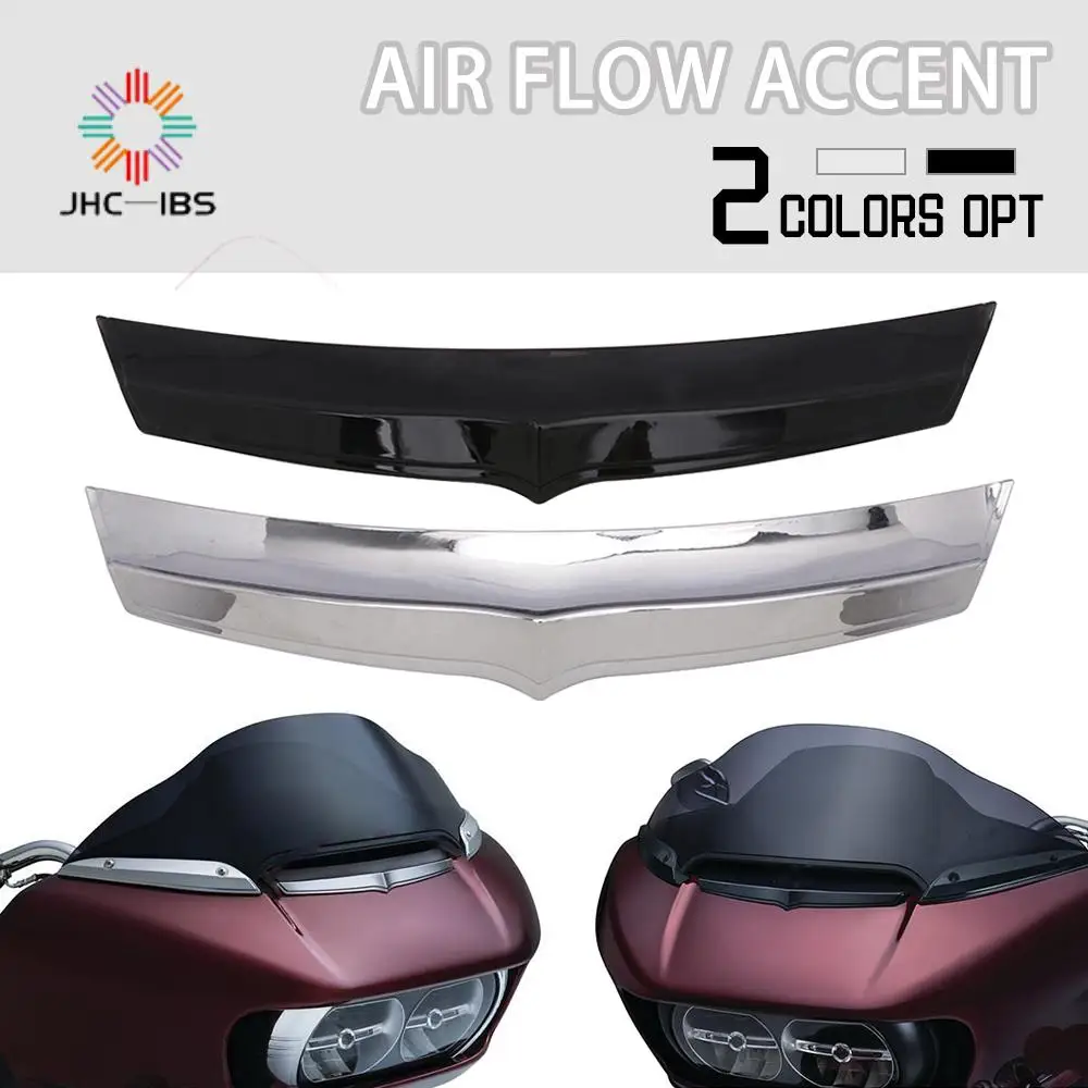 

Motorcycle Windshield Fairing Air Vent Flow Trim Accent Cover For Harley Davidson Road Glides FLTRU FLTRX Road Glide Custom