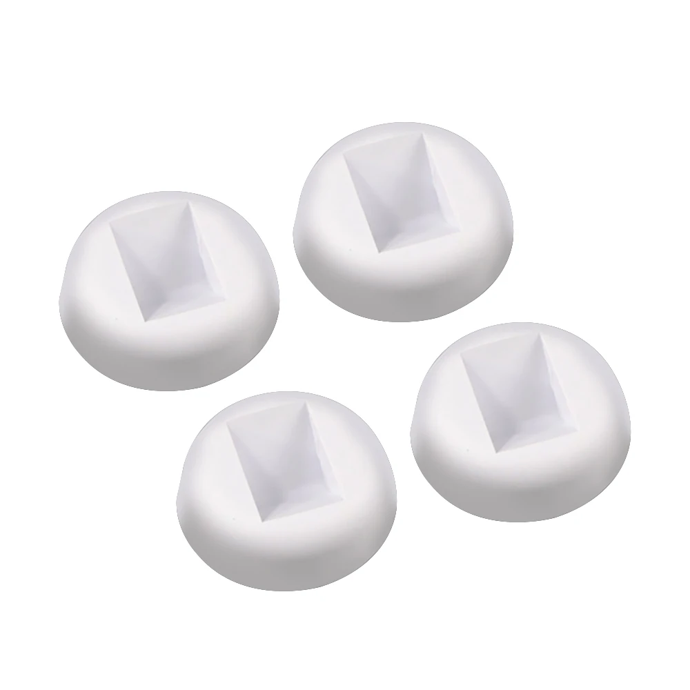 4pcs white Кольцо Серьги упаковочная стойка ювелирные изделия камни Презентация случае ювелирные изделия кольцо ожерелье торговая стойка для подвесок держатель домашний декор - Цвет: 4pcs white