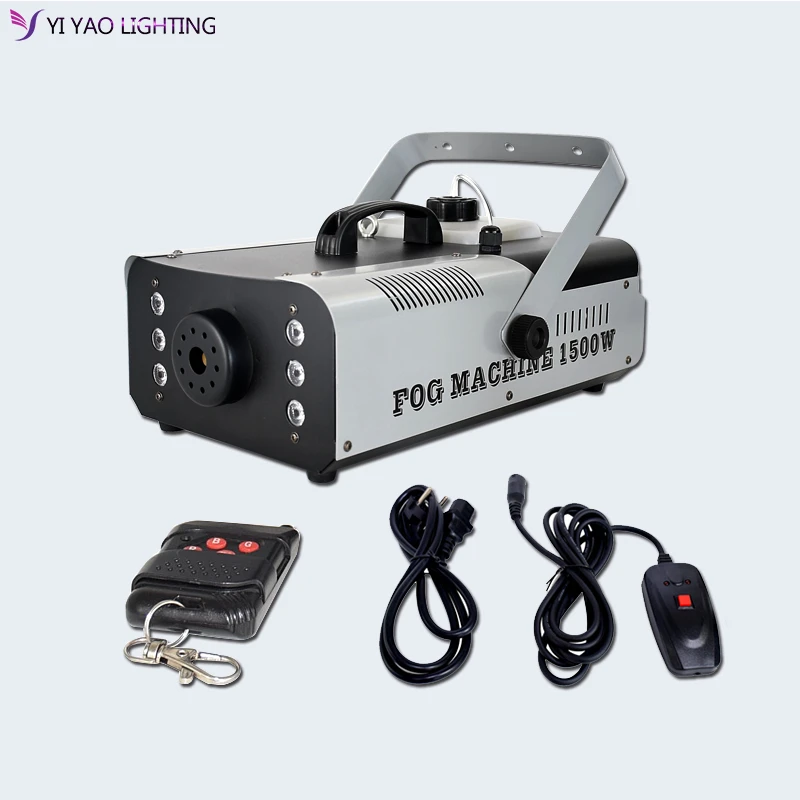 

20pcs 1500W Wireless Remote Control LED Smoke Machine RGB Color Choice Fog Professional Stage Maker