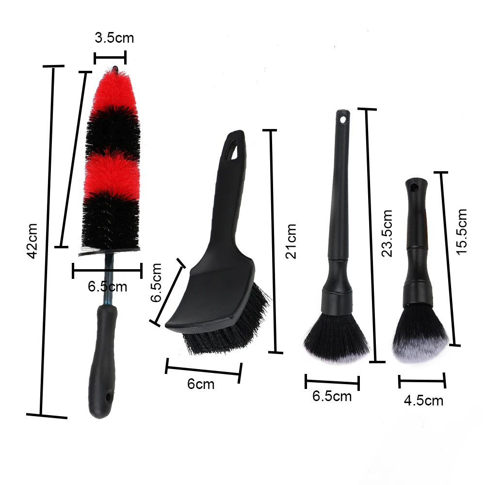 

Super Soft Tire Rim Scrub Brush Cleaning Brush Multifunction Car Accessories Interior Seat Crevice Brush Car Wheel Wash Brush