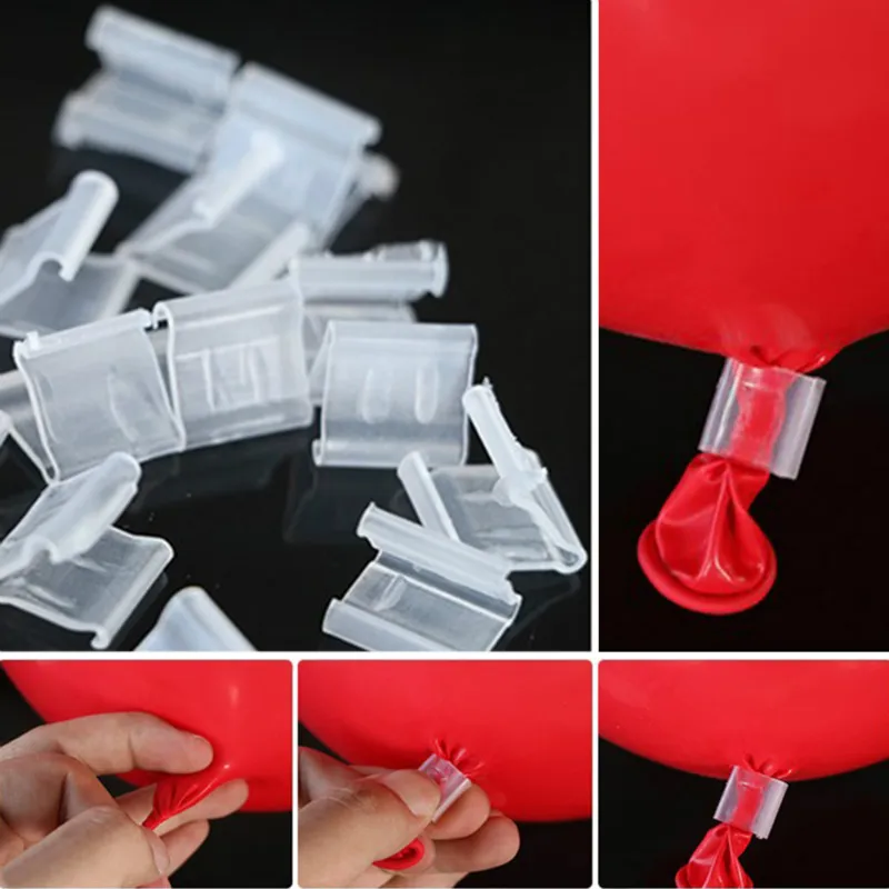 Зажимы для воздушных шаров DCM 1 шт./50 шт./100 зажимы герметизации гелиевых быстрая и