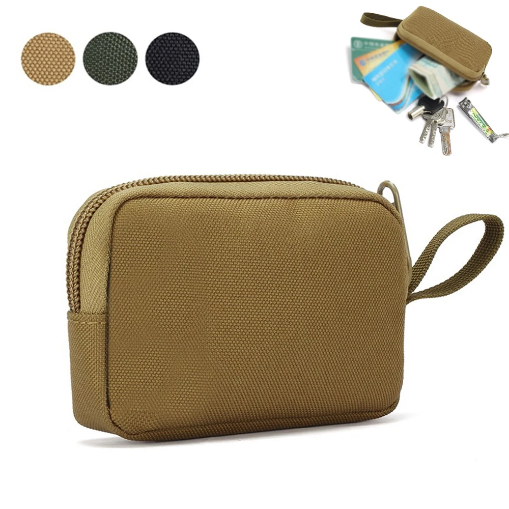 

1000D Tactical Wallet Pouch Outdoor Molle Card Money Key Pouch Nylon Waterproof Belt Waist Pack Military Small Pocket