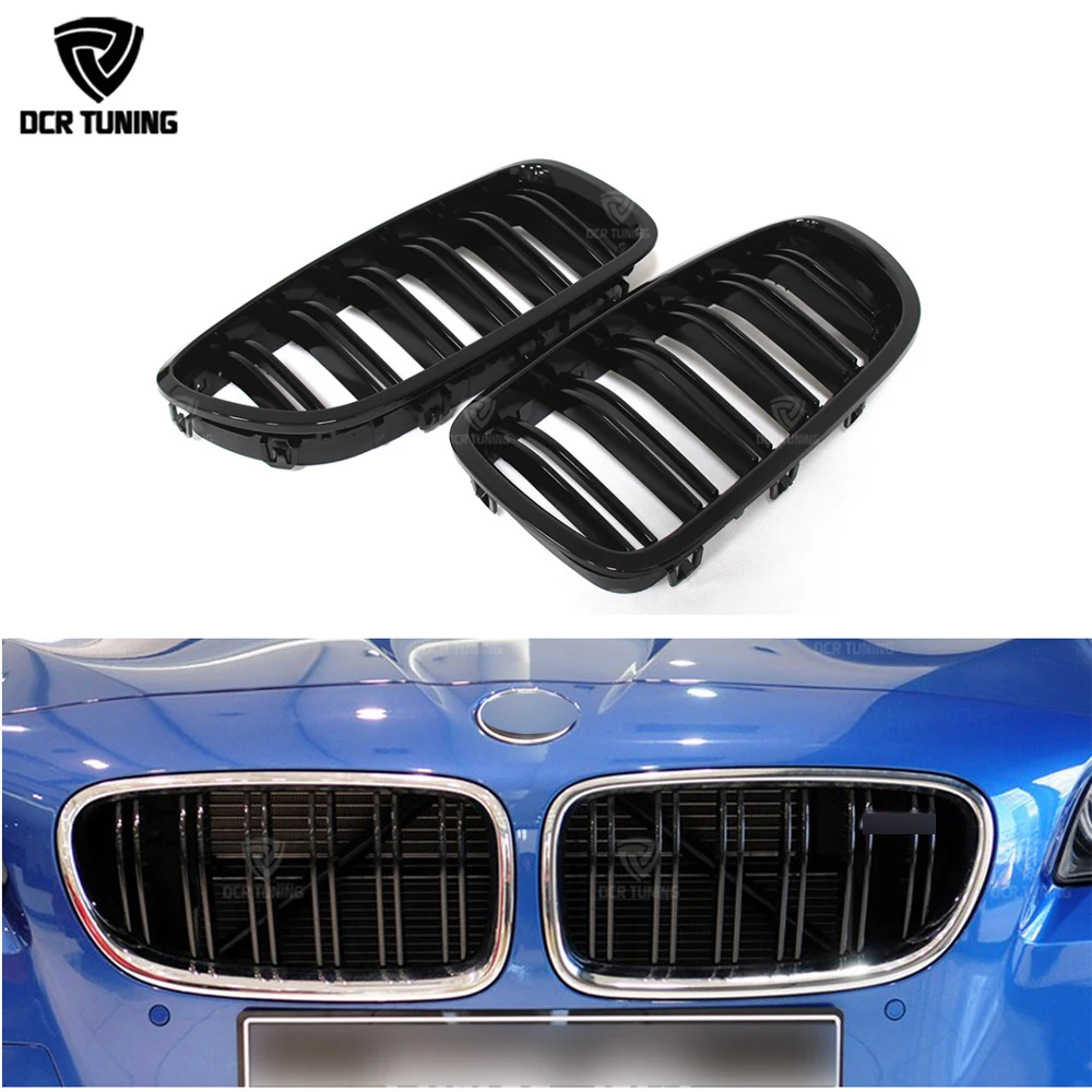 Передняя решетка с двумя ремнями для BMW 5 M Series F10 M5 три цвета Look & Gloss black 2010 2011 2012 2013