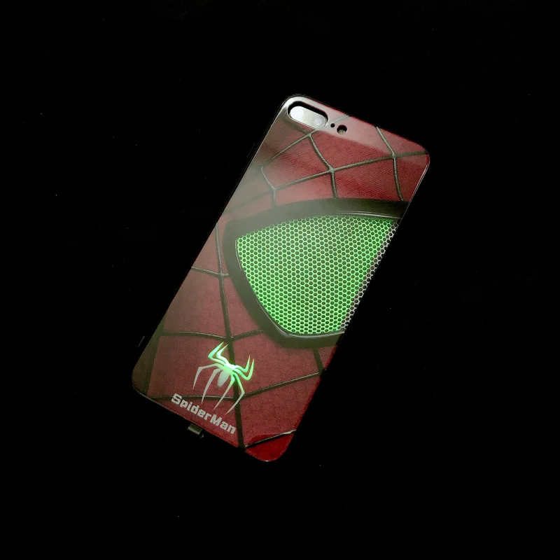venom чехол из закаленного стекла для телефона для iPhone 6S 7 8PLUS XS MAX светодиодный роскошный стеклянный чехол для телефона