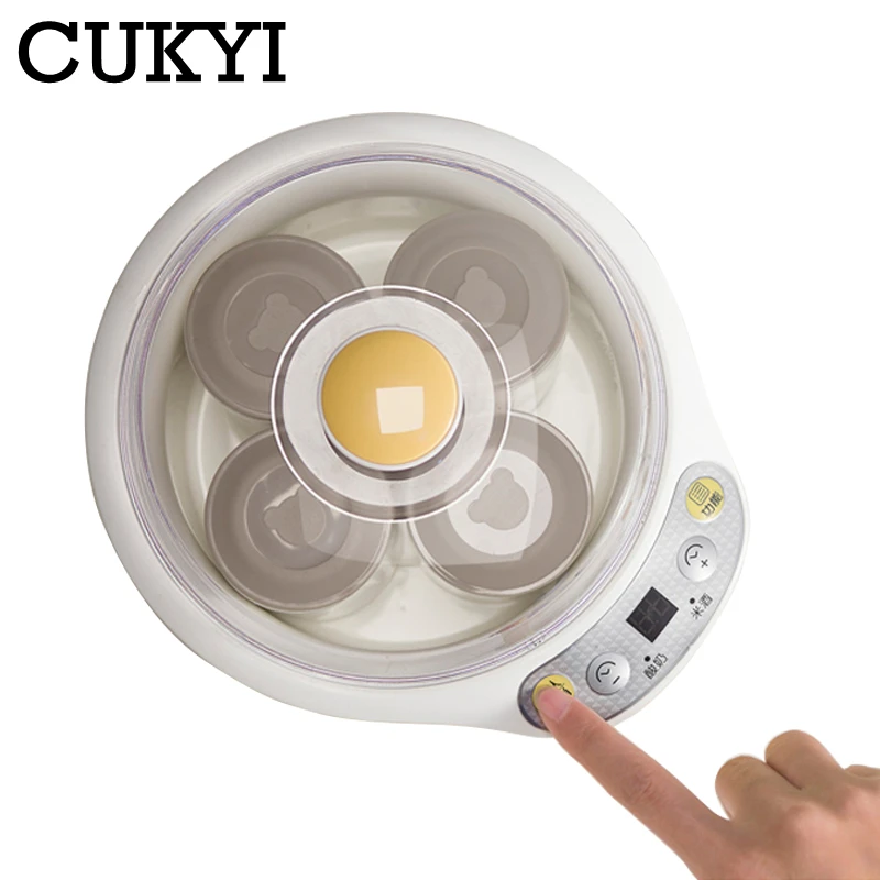 CUKYI 1L Электрический интеллигентая (ый) Многофункциональный йогурт машина